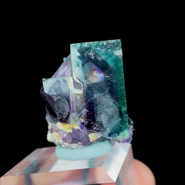 20g Natural Green Phantom Fluorite Mineral Specimen/Yindu,Inner Mongolia