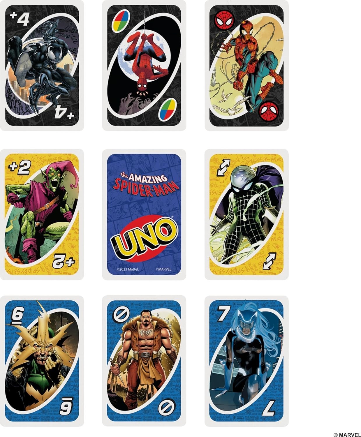 UNO Amazing Spider-Man Special Rules Card Game in Storage & Travel Tin