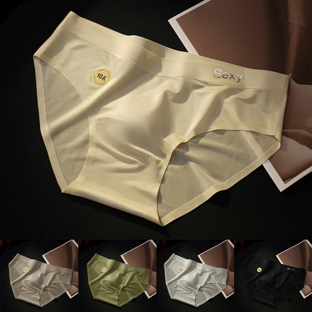 Ice Silk Underwear Quick-drying Underwear Breathable Material Solid Color