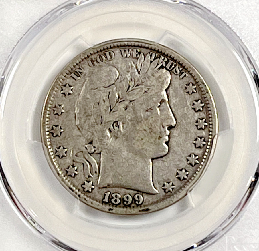 1899 Barber Half Dollar : PCGS VF20