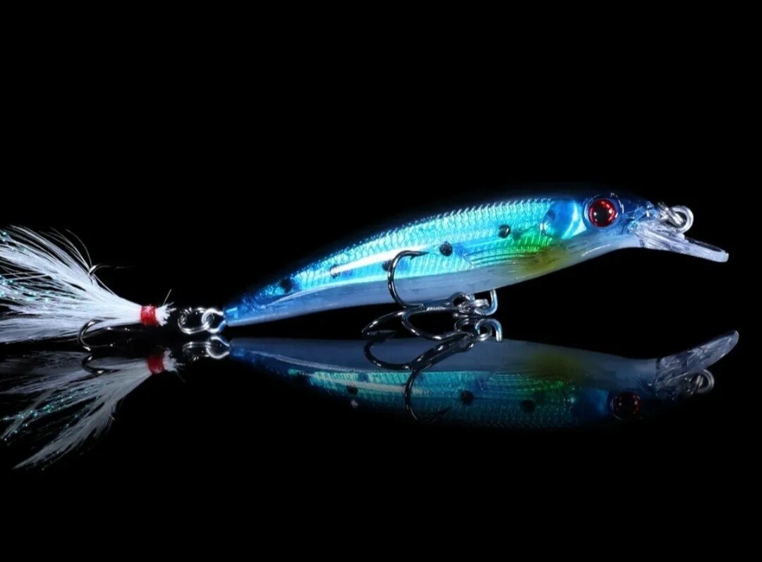 10 pcs Hard Minnow Fishing Baits Bass Lures Crankbait Tackle Wobbler New Lot