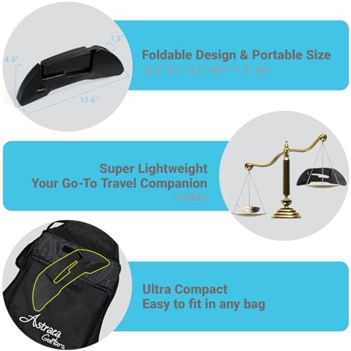 Guitar Stand, Foldable Guitar Stand with Adjustable 2-Width, Sturdy Electric