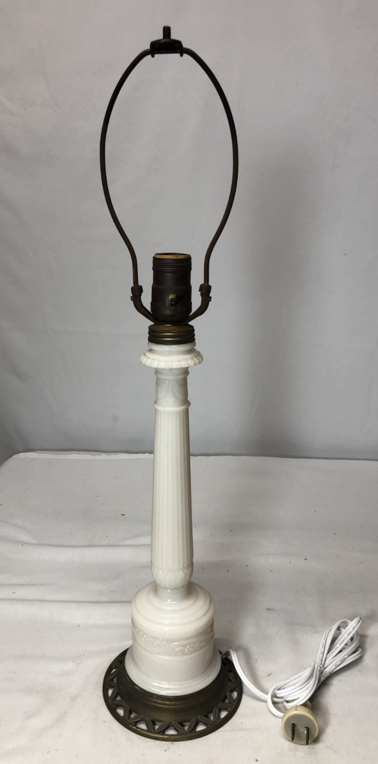 Alacite Lamp Antique Art Deco Light Fixture Vtg MCM Table Lamp USA #L14