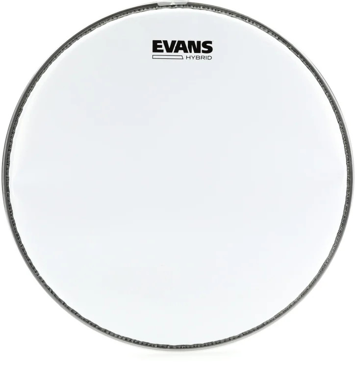 Evans Hybrid Marching Drumhead - 14" - White