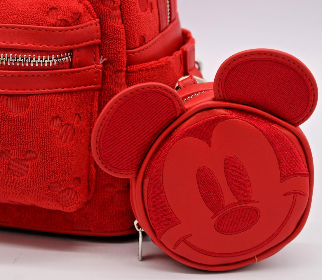 Mickey Mouse Loungefly Burnout Mini Backpack and Coin Purse With Tags