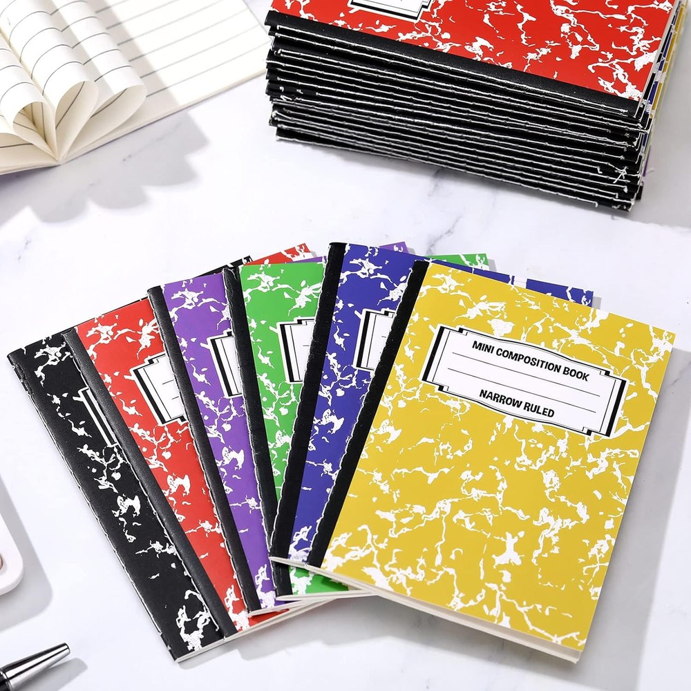 Eersida Mini Composition Notebook Books Small Marble Note