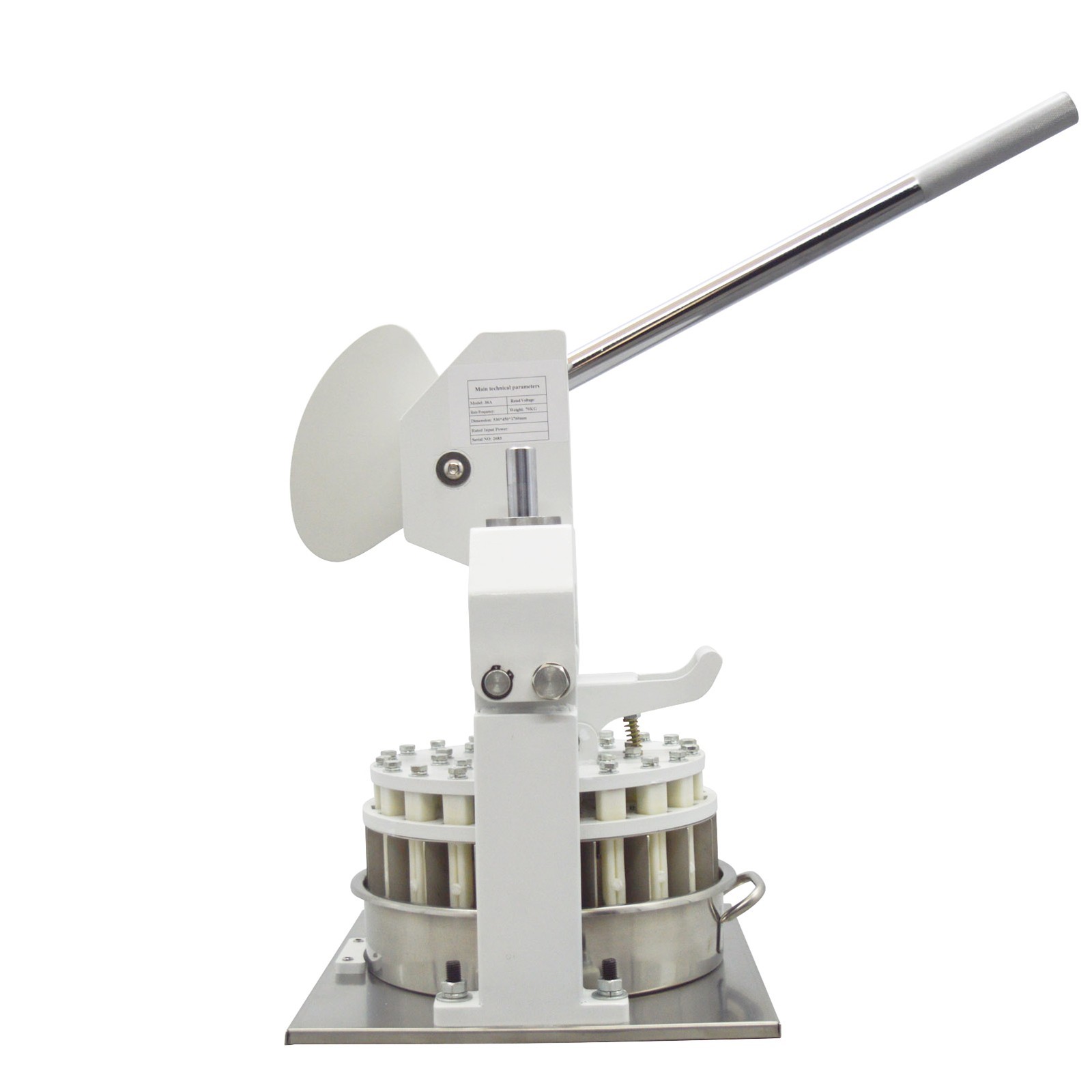 36PCS Table Top Manual Hydraulic Dough Divider 1.06oz-5.64oz Dough Cutter