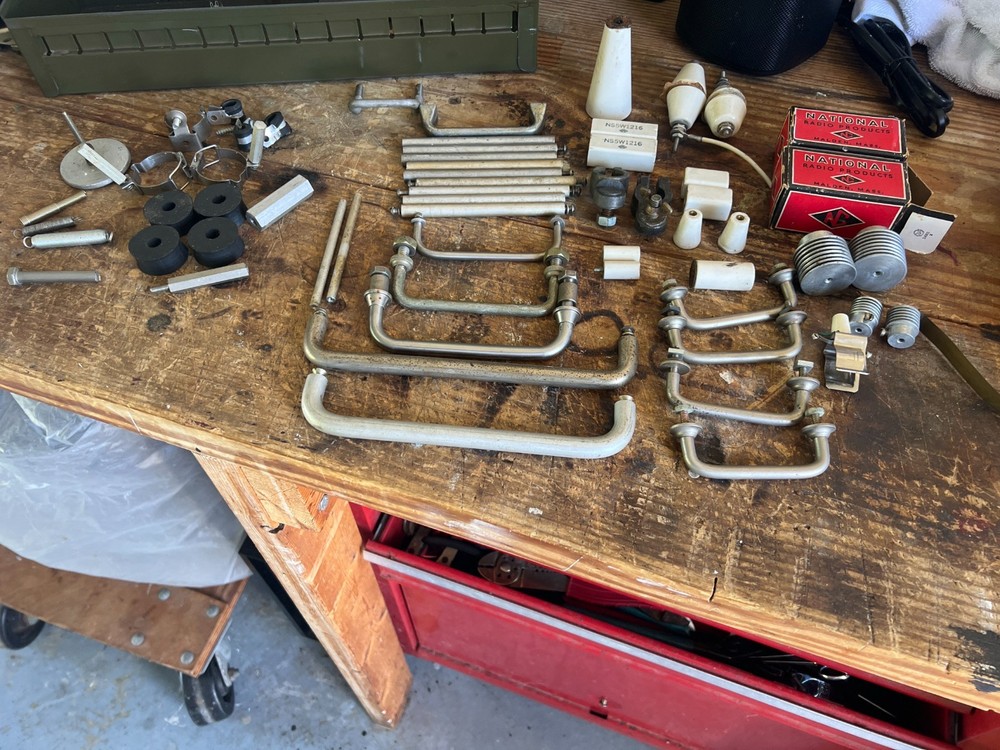 Vintage RF / Transmitter Hardware & HV Insulator Lot – From Ham / Broadcast Engi