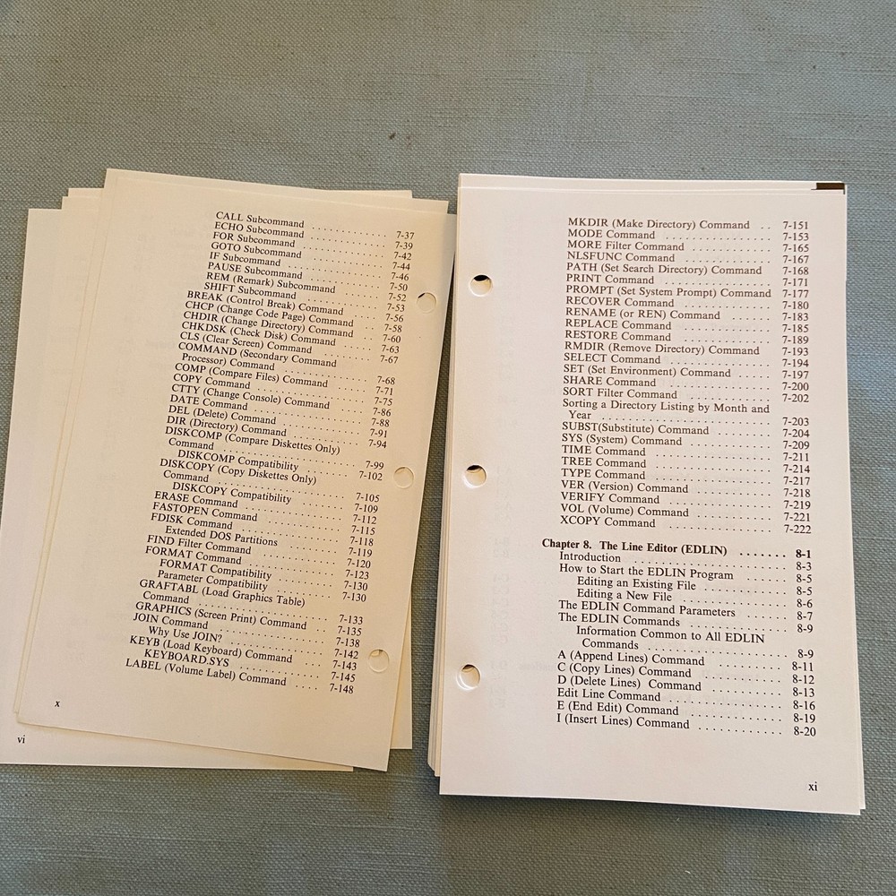 IBM Disk Operating System Version 3.30 Reference 1st Ed. 1987 Programming Family