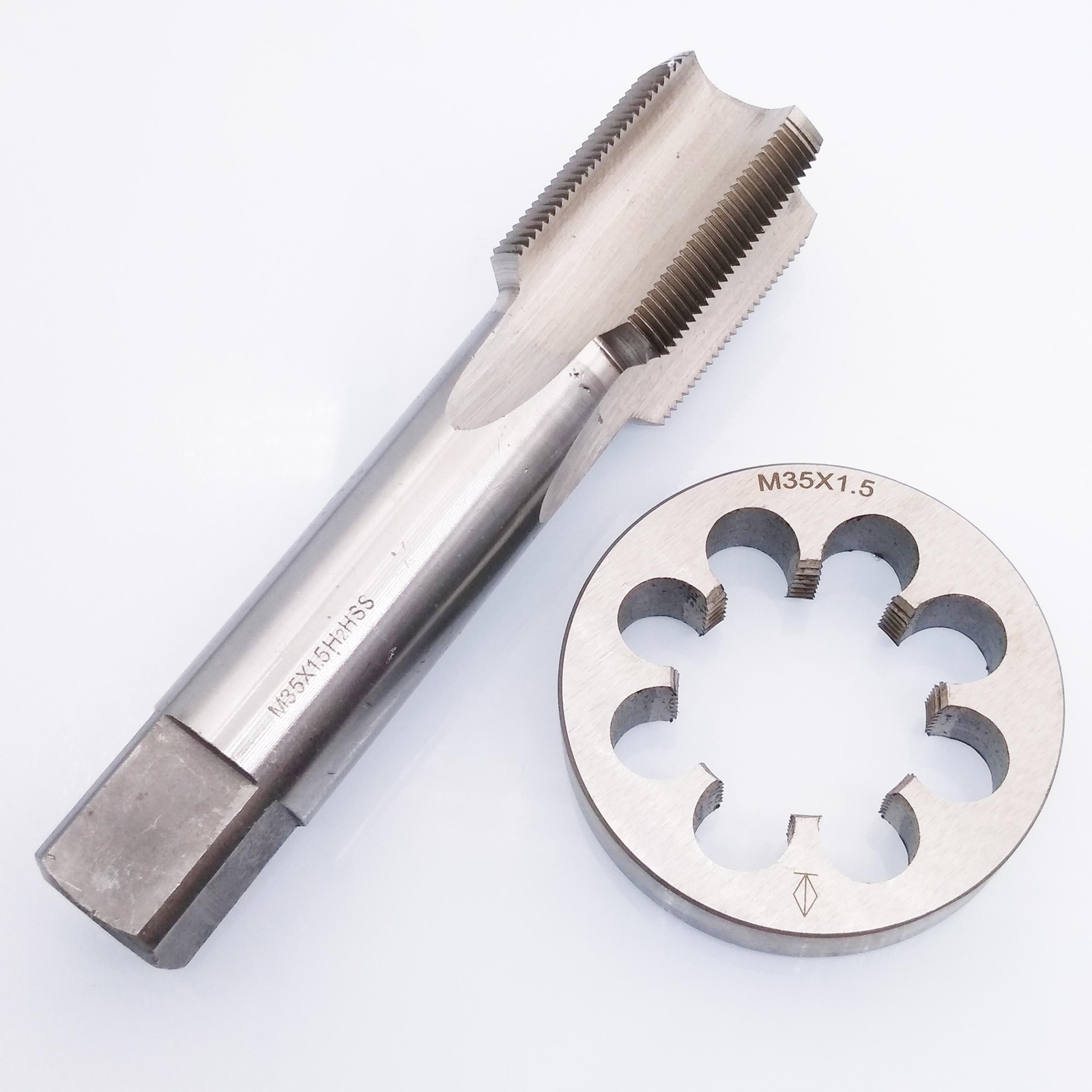 US Stock HSS M35 x 1.5mm Tap & M35 x 1.5mm Die Metric Thread Right Hand