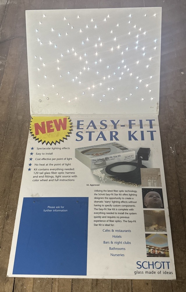 SCHOTT fiber optic Easy Fit Star Kit Display w/ E130-E087