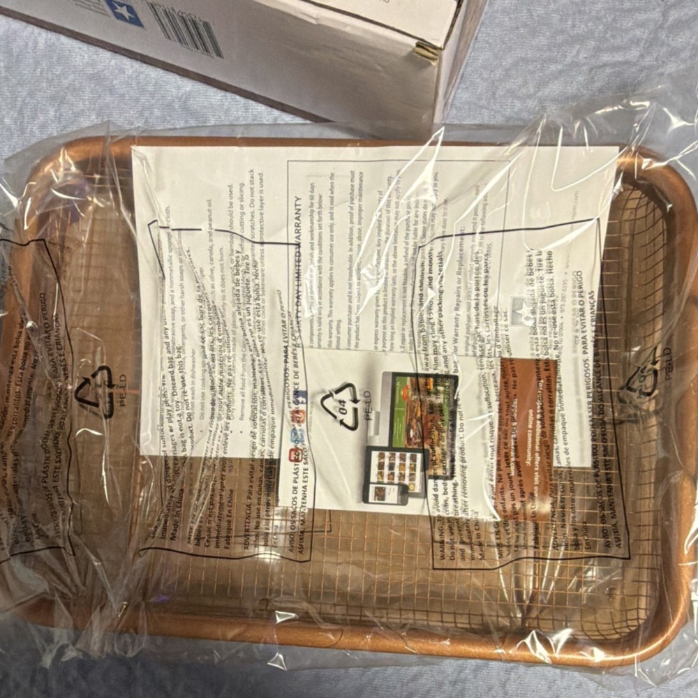 Copper Chef Copper Crisper 2-Piece Non-Stick Baking Tray & Rack Set