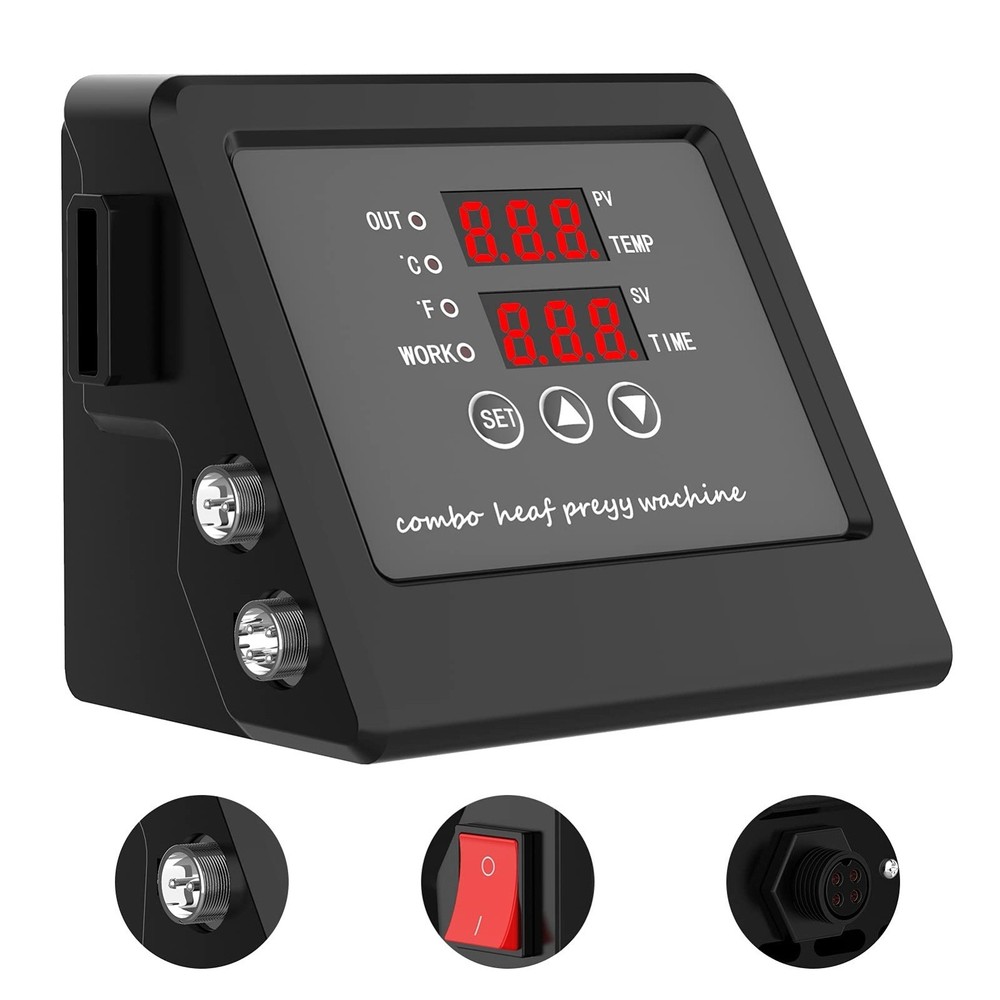 🗳️Multi-Functional Heat Press Machine Control Box Digital Box LED Controller f