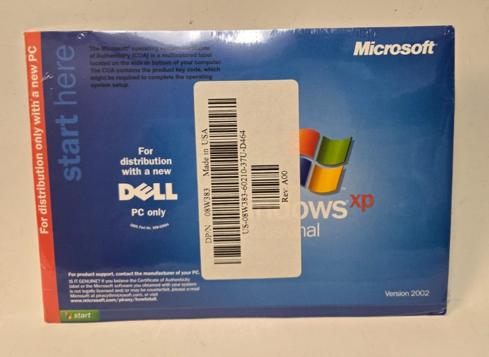 Microsoft Windows XP Professional Dell Service Pack 2 Reinstallation CD ~ SP2