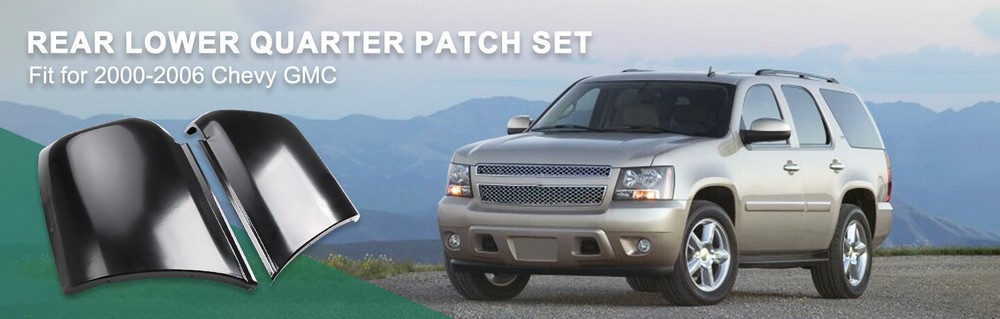 Rear Lower Quarter Patch Panel Set Fit for 2000-2006 Chevy GMC Left & Right
