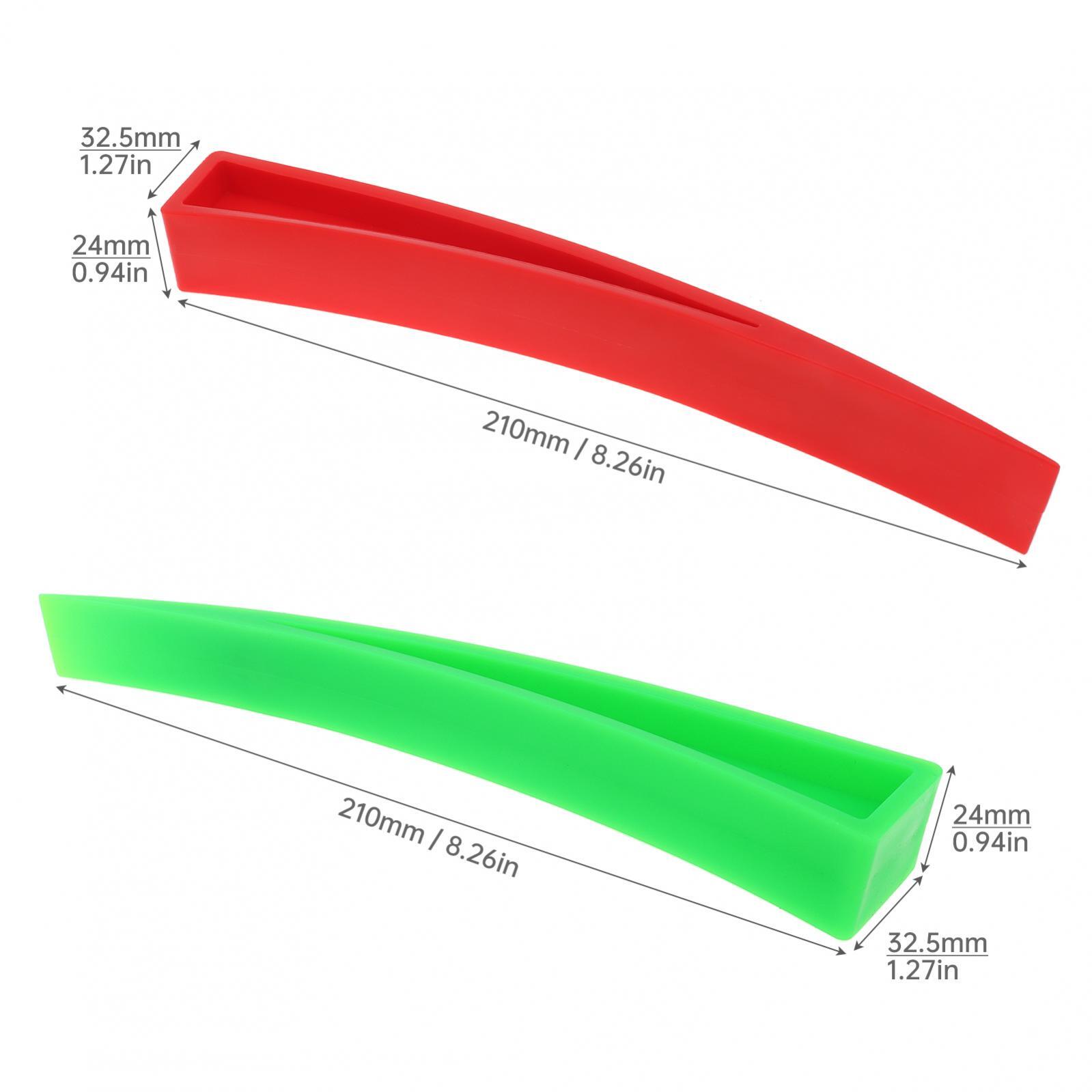 4 Pieces Curved Car Door Window Wedge and Plastic Chisel Scraper,Paintless Dent