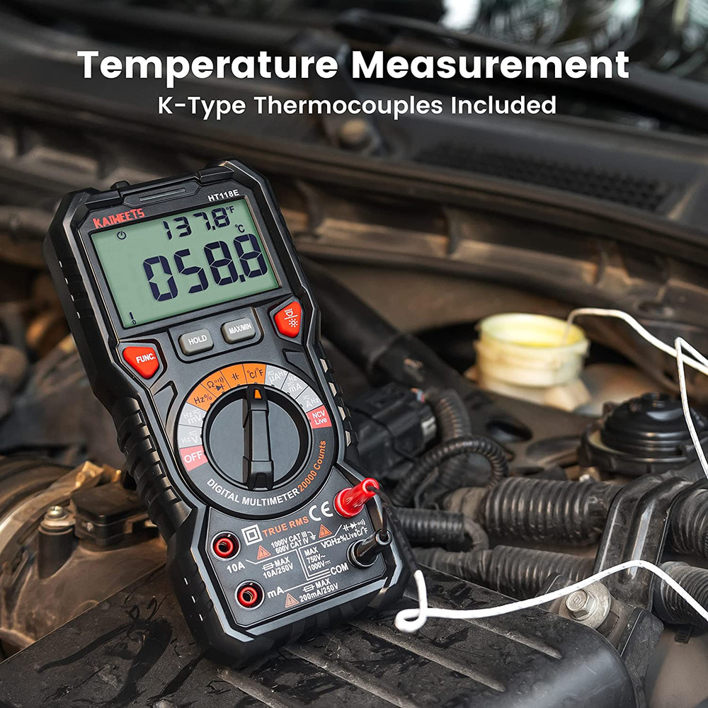 HT118E Digital Multimeter TRMS 20000 Counts with Higher Resolution Auto-Ranging