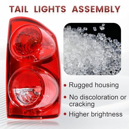 Tail Lights Assembly Compatible with 2007 2008 Dodge Ram 1500 2007-2008 Halogen