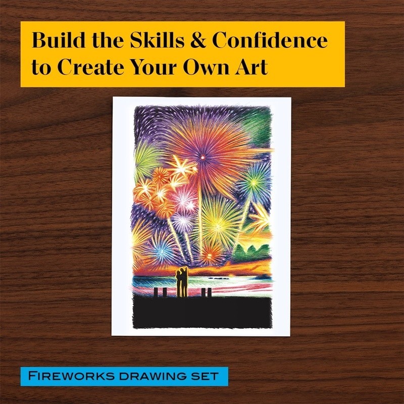 Technique Colored Pencils 24 Count Drawing Set Fireworks Tutorials Blending Art