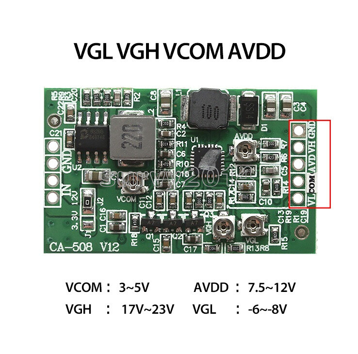 CA-408 CA-508 12v Boost Board Module 4-Channel Adjustable For LCD Screen