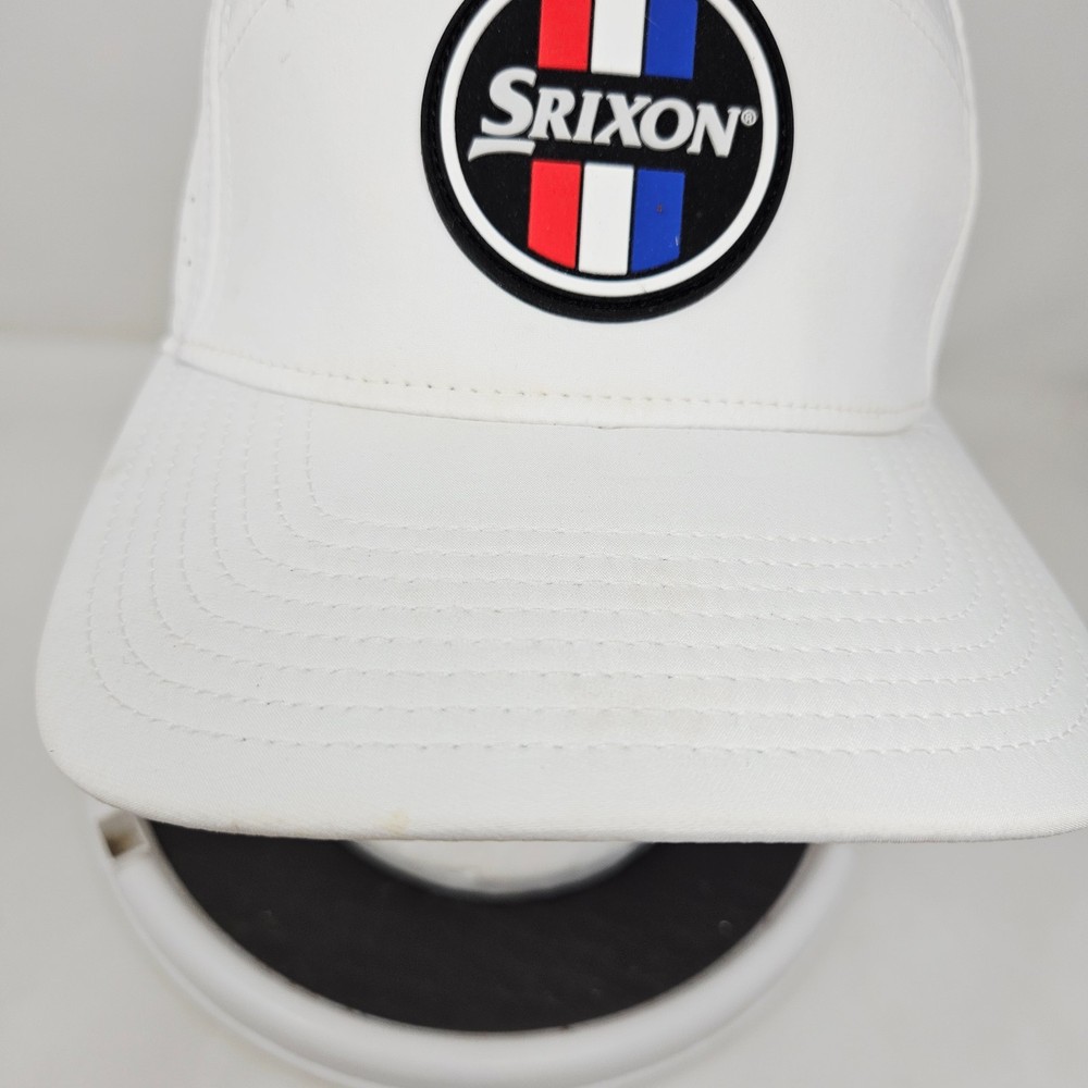Srixon Golf Snapback Hat White Logo Stains Flaws