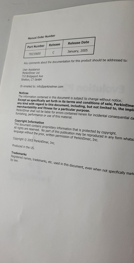 Evolution P3 Precision Pipetting Platform Manual