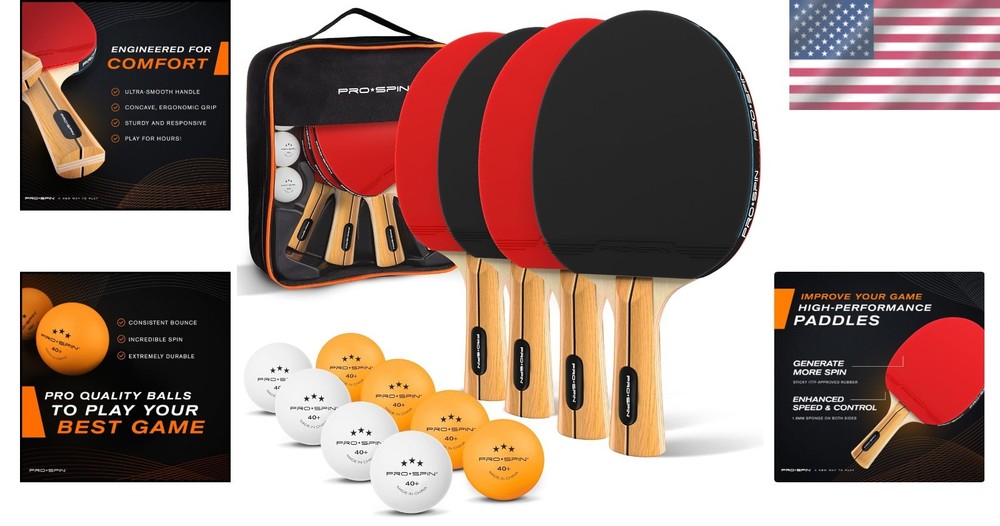 High-Performance Ping Pong Paddle Set