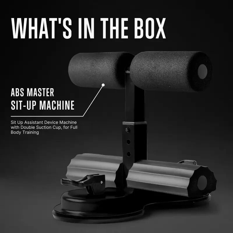 Portable Exercise Adjustable Suction Cup Sit Up Bar Floor Abs Assistant Device