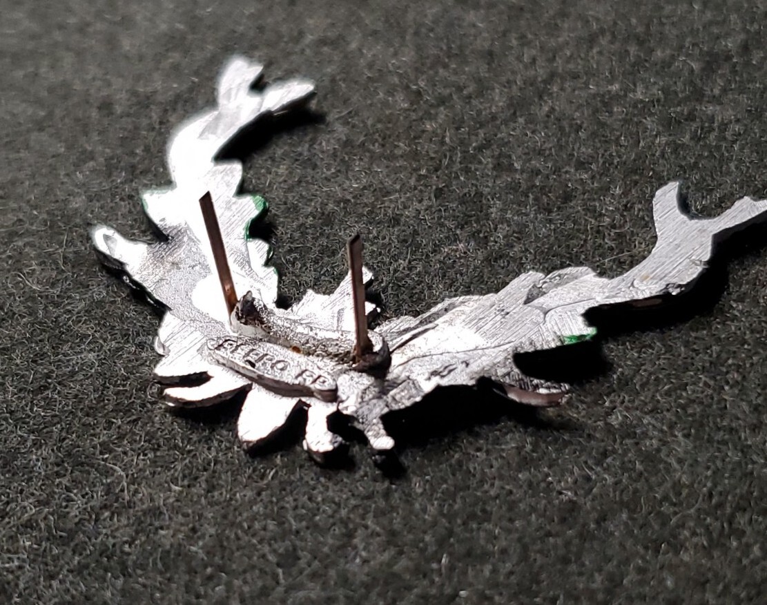 WWI Austro-Hungarian/ German Karpathenkorps (Carpathian) cap badge * Painted