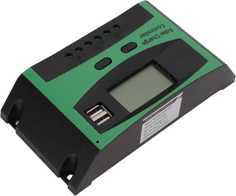 PWM Solar Panel Charge Controller with LCD. 12V 24V - 50 Amps