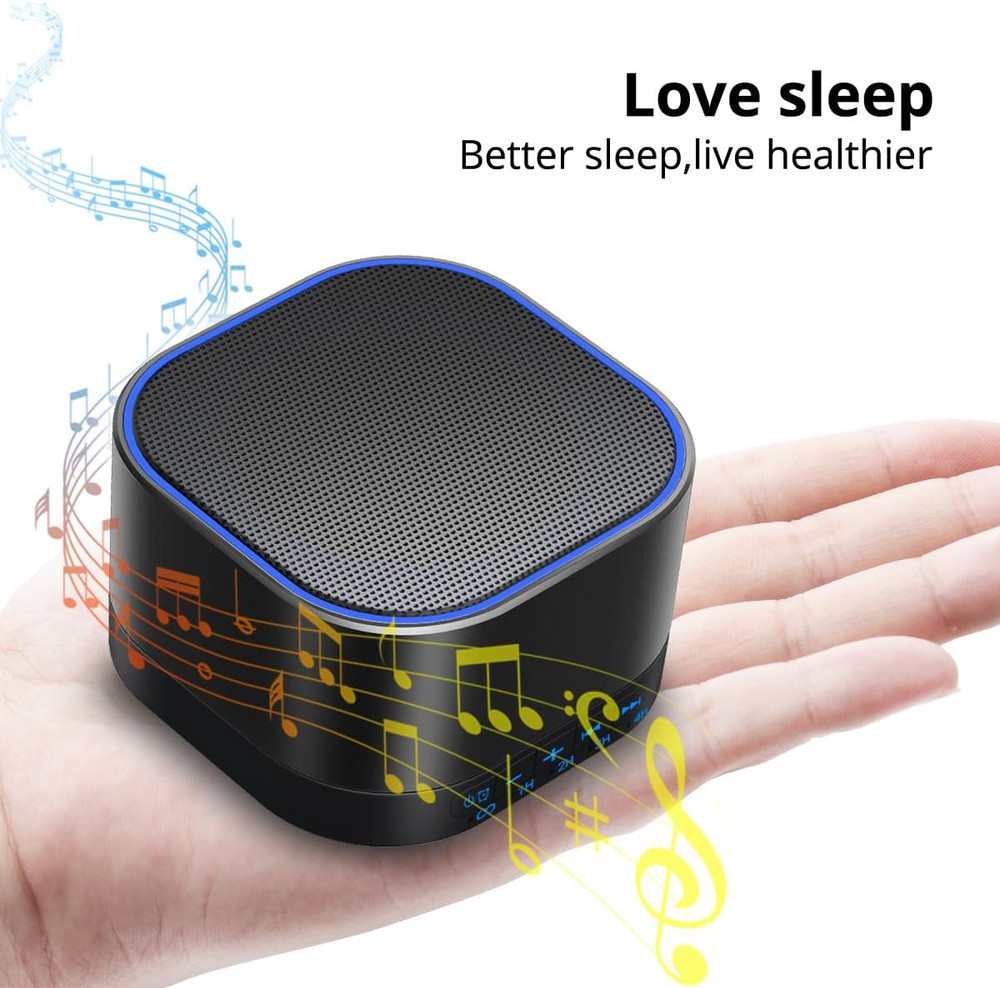 White Noise Machine with 20 Non Looping Natural Soothing Sounds Memory Function