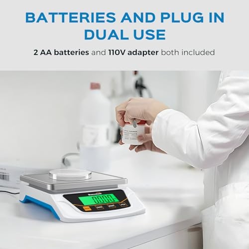 Digital Scale 0.1 Gram Accuracy Precision Lab Scale 6000g Scientific Digital