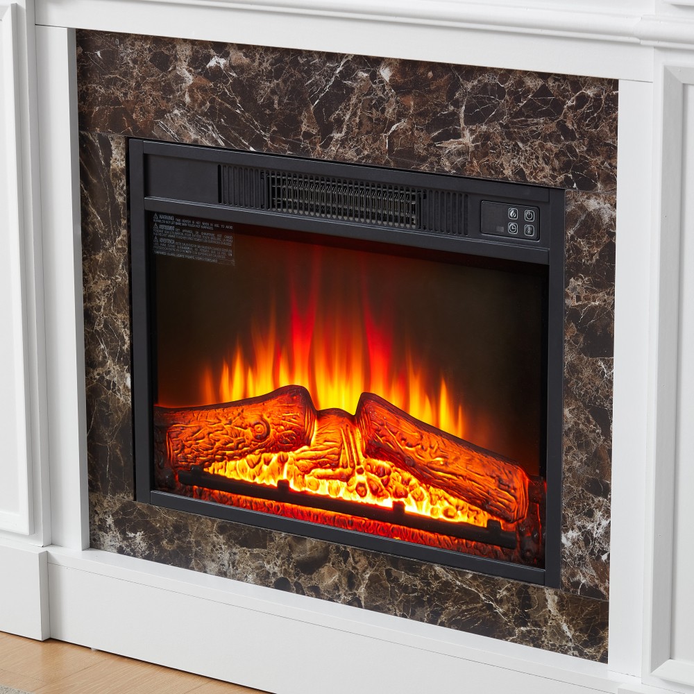 Fireplace mantel Includes remote control Adjustable flames