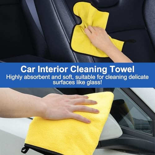 Vidspl Car Interior Duster Detailing Brush Set, Microfiber Towels, Dash Vent