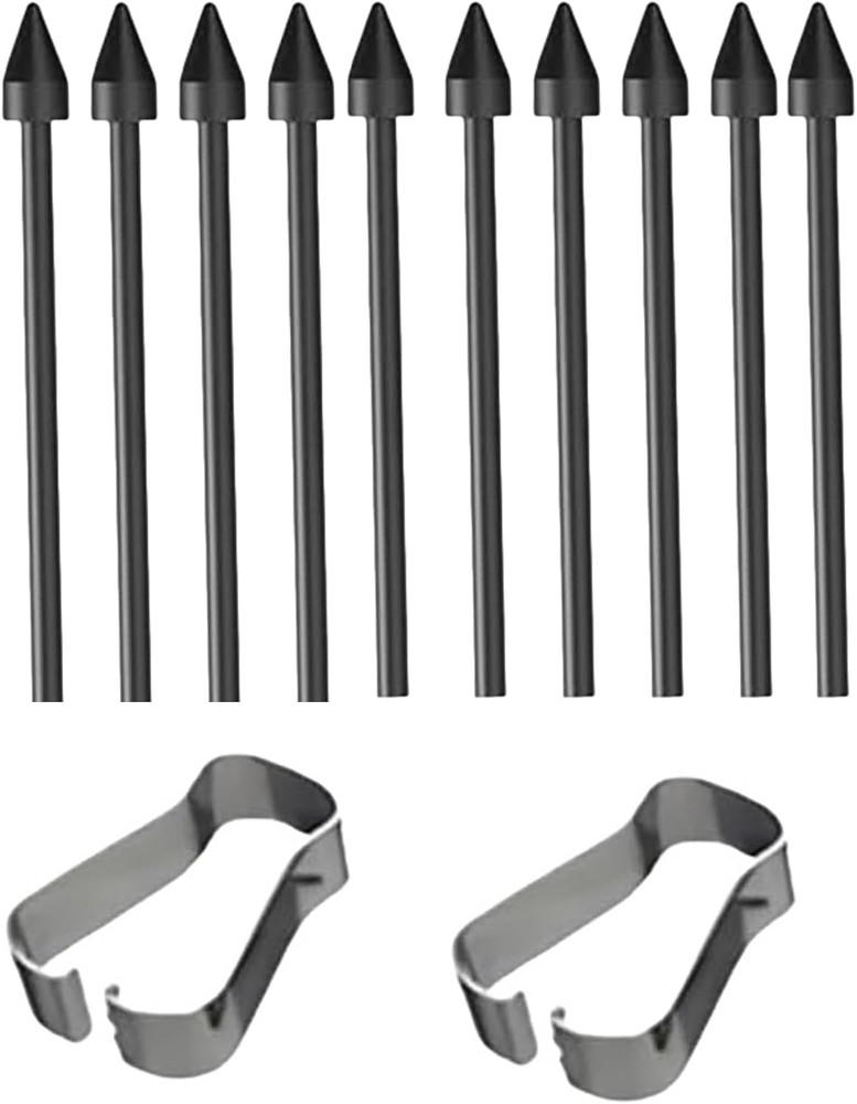Black [10 Pack + 2 Tools] Hard Tip S Pen Replacement Nibs for Samsung Galaxy ...