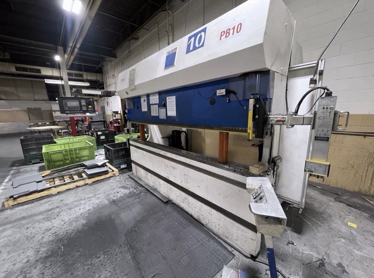 Trumpf TrumaBend V130 143 Ton x 10' Hydraulic Press Brake 460V 3PH CNC Backgauge