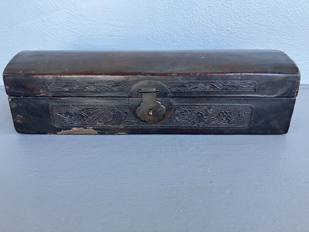 Antique Chinese Leather Document Case