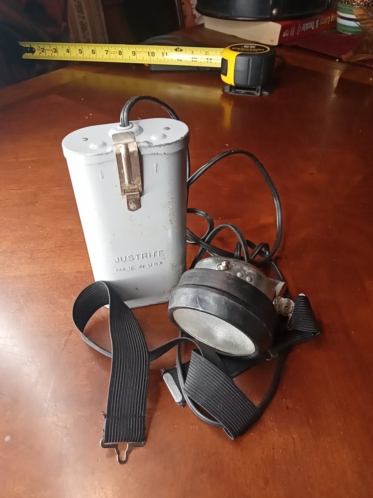RARE version JUSTRITE Made In USA Headlight Lantern. No Model# I.D.  db