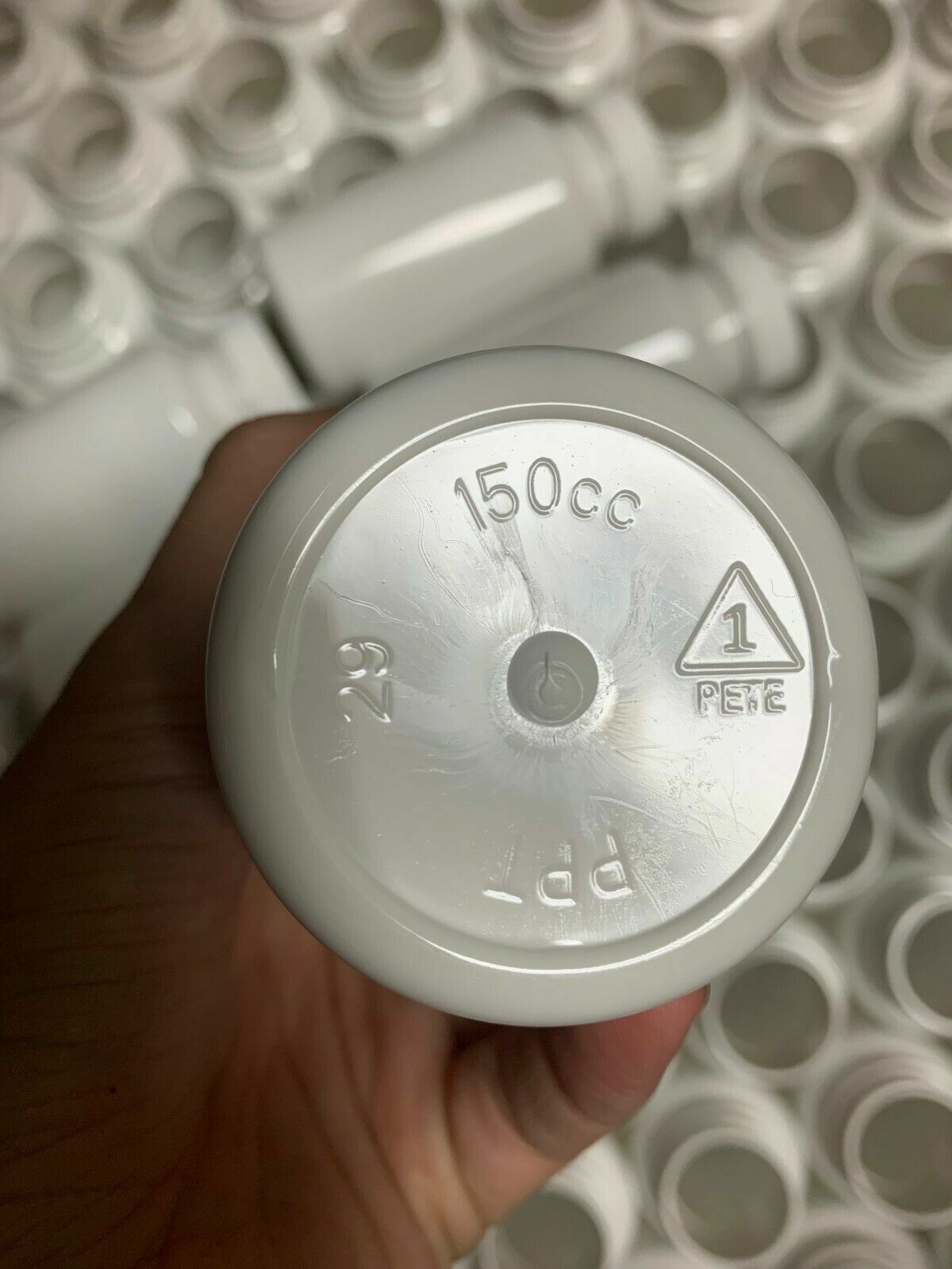 WHOLESALE Empty White Pill Tablet Capsule Vitamin Bottles 150 cc 38/400 Ribbe Ca