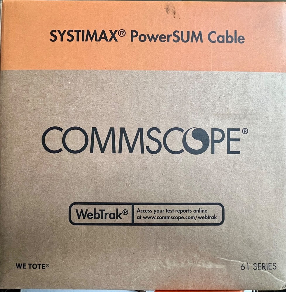 Commscope Systimax powerSum Cat5e (RED) Non-Plenum 1000’ 🧨