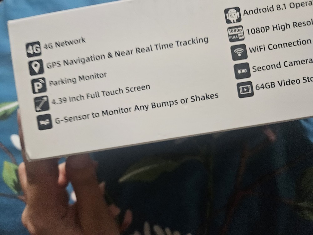 4G Network Dash Camera EM10 Mandate GPS Navigation Parking Motor Touch Screen