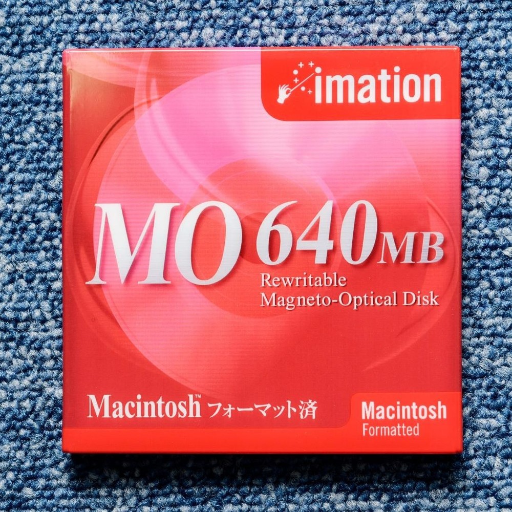 Imation 3.5-inch 640MB MO Disk Macintosh Format Unused