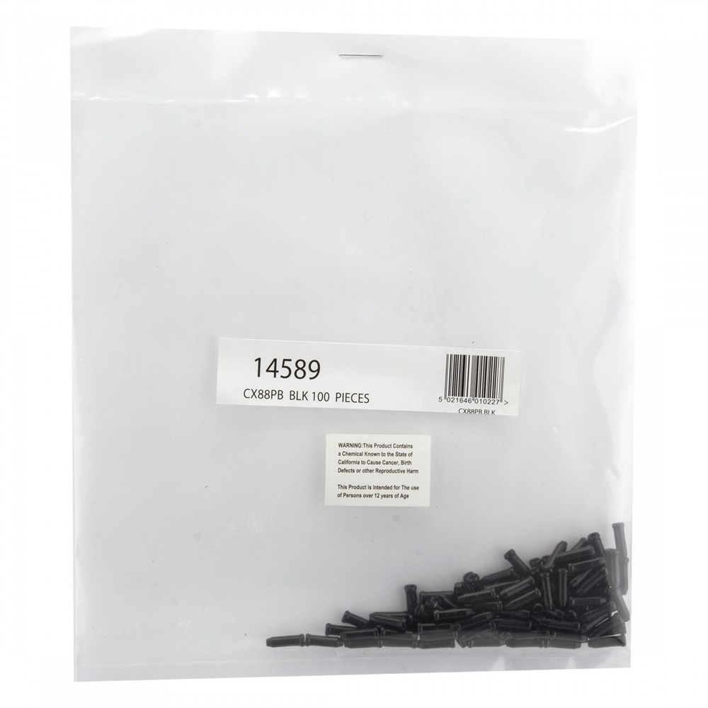 Clarks Alloy Universal Cable Tips - Brake & Shift Cable End Caps for Secure,