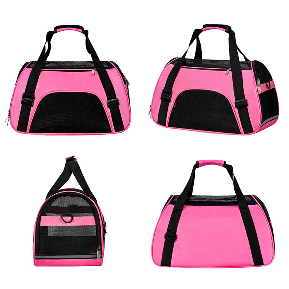 Pet Cat Carrier Hand Bag Soft Sided Breathable Travel Nylon Tote Case S M L