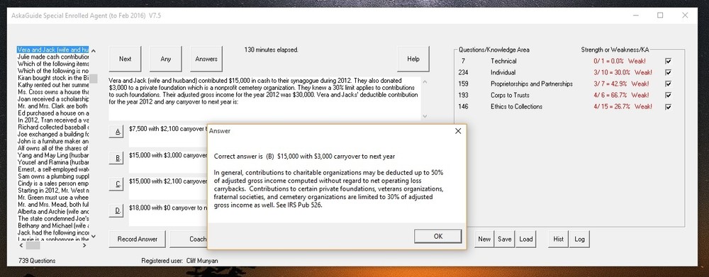 Cert Exam Simulator Software for SEE Enrolled Agent (EA) Review