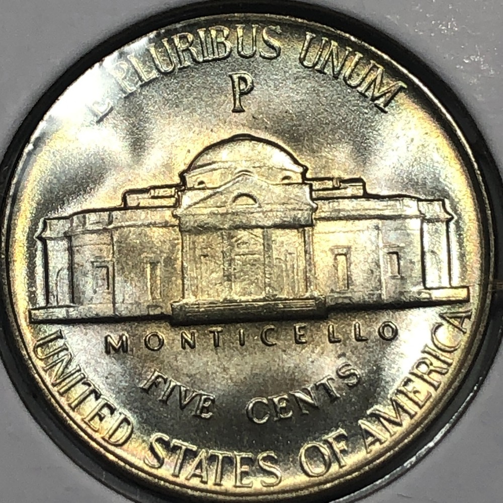 1944 P - Wartime Silver Nickel #19426 - Uncirculated