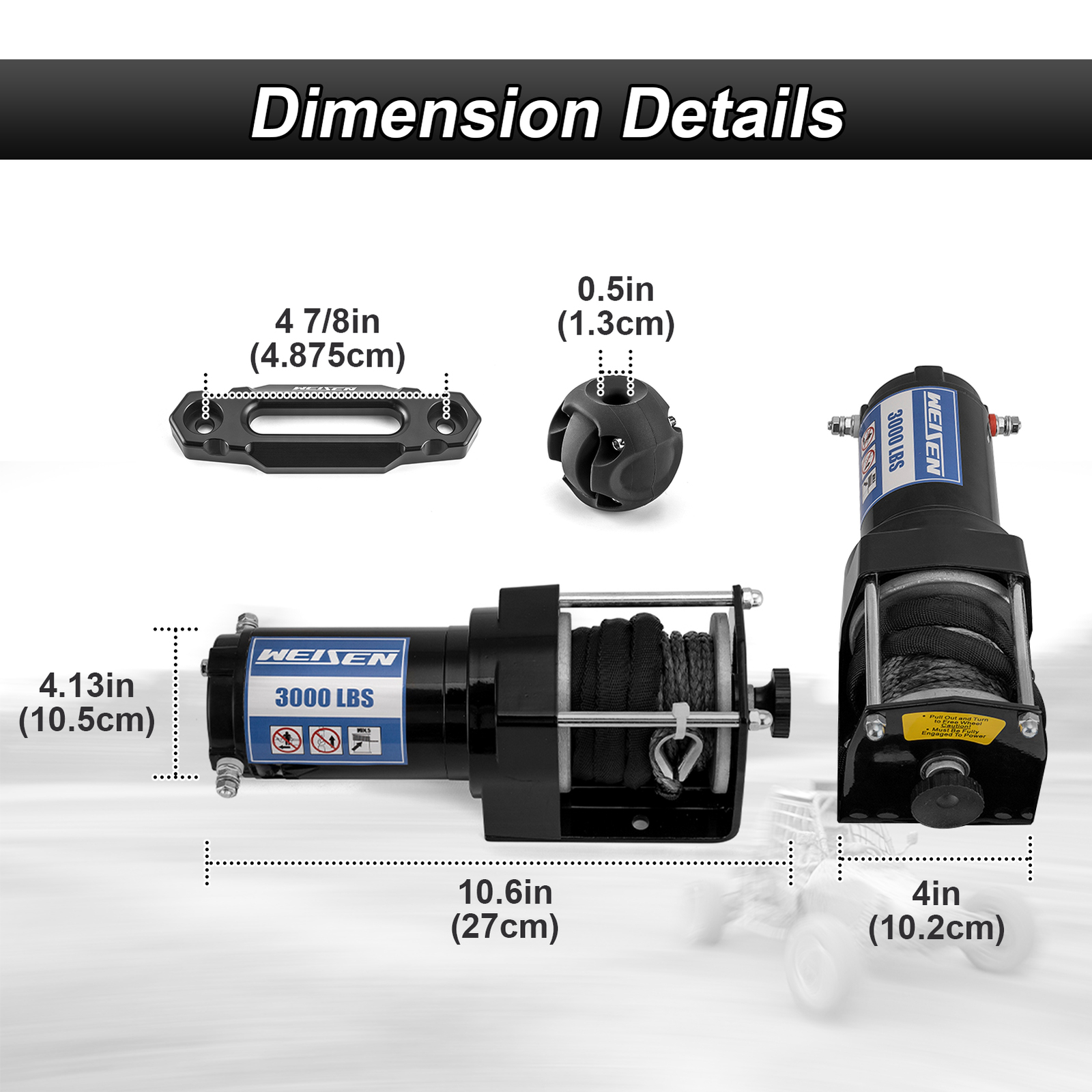 For Honda Foreman Rubicon TRX500 TRX520 3000 LBS Electric Winch Mount 2014-2024