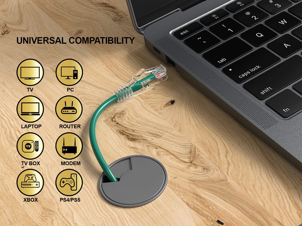 12ft Slim Cat6 28AWG UTP Ethernet Network Patch Cable Snagless, Green