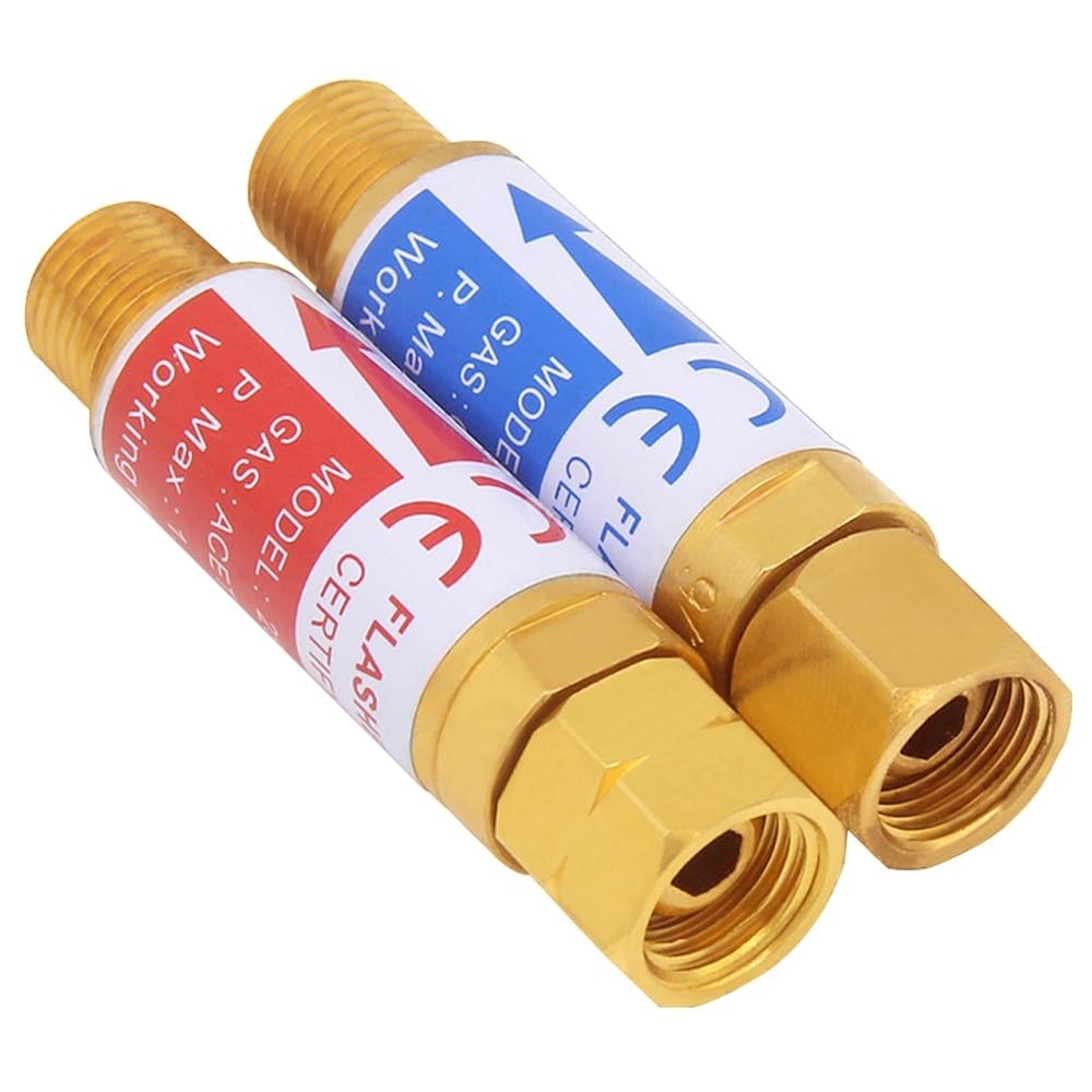 Uenede Oxygen & Acetylene/Propane Flashback Arrestors Set Regulator End...