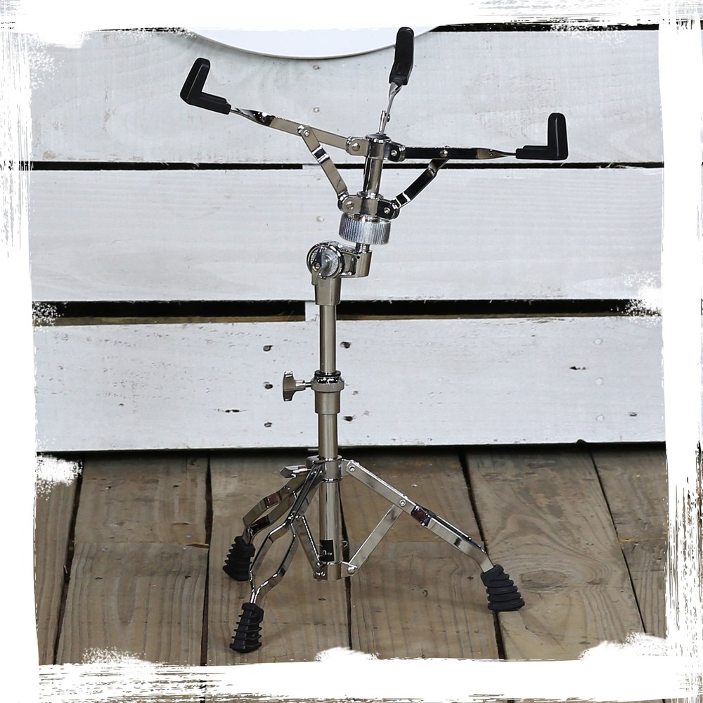 2-PACK Snare Stands | Holder for Tom Drums & Practice Pad Chrome Mount Hardware